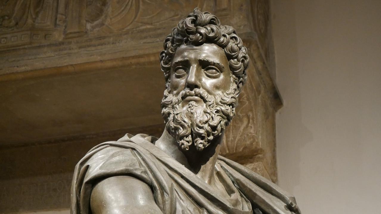 Giambologna (1529-1608) particolare della scultura “San Luca” (bronzo, 1602)
