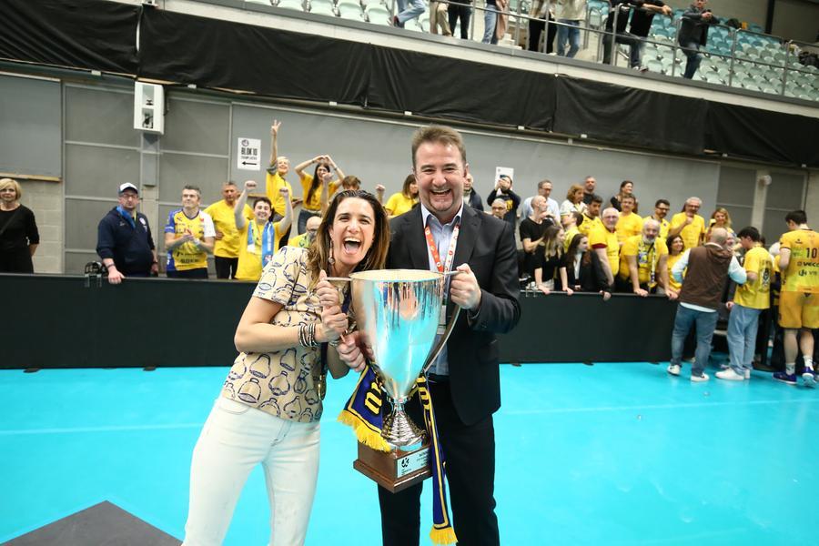 Gabana: «Le imprese sono fatte proprio così» Giani: «Questa è storia» Reazioni La gioia di presidente e allenatore