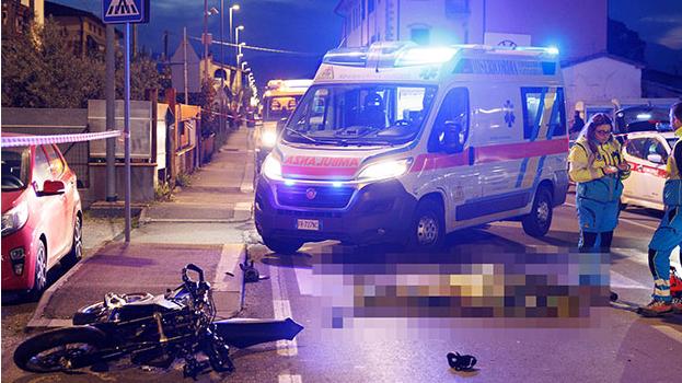 Il drammatico incidente a Casini (foto Nucci)