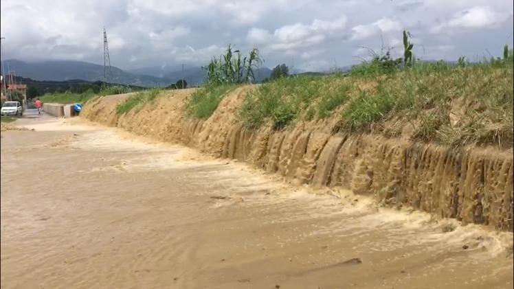 Una delle tante esondazioni del Rio Leccio