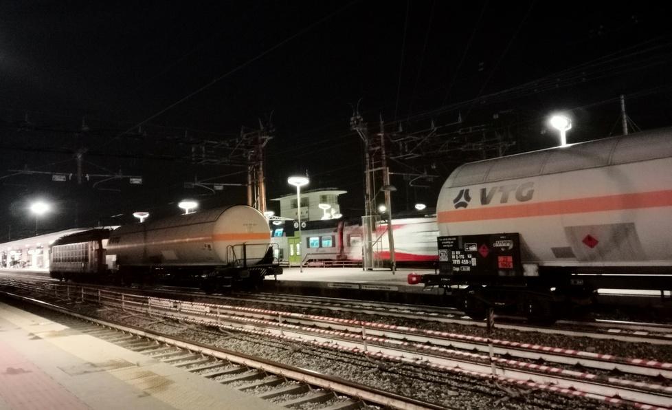 L'immagine della stazione il 3 febbraio
