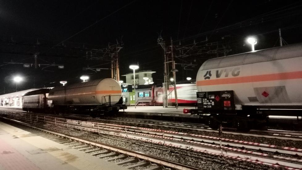 L'immagine della stazione il 3 febbraio