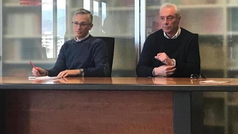 Il segretario della Filctem Cgil Prato Pistoia Juri Meneghetti e l’avvocato Alessandro Gattai