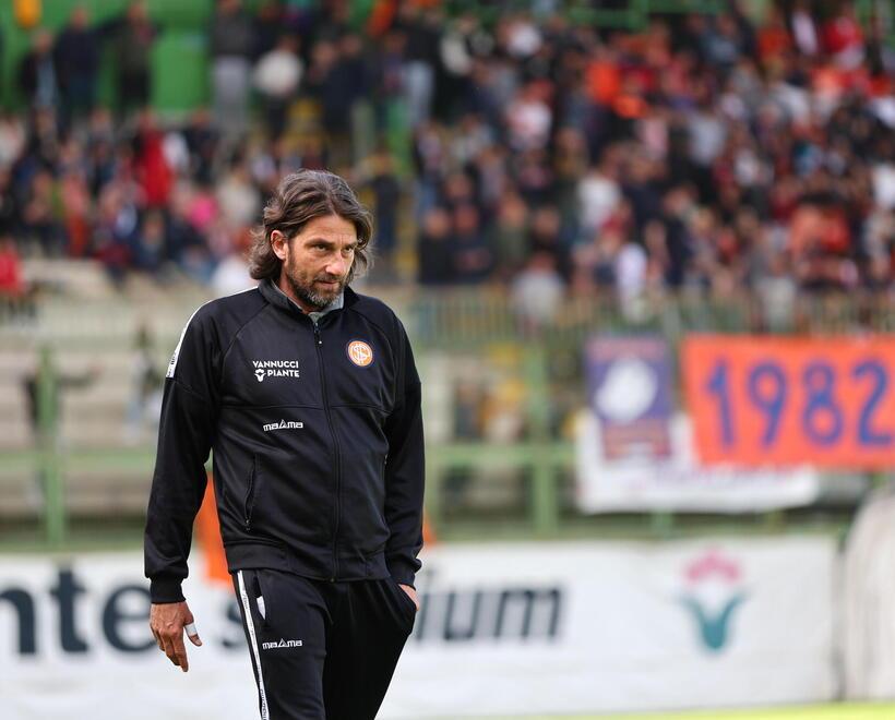 Luigi Consonni mister della Pistoiese (foto Nucci)