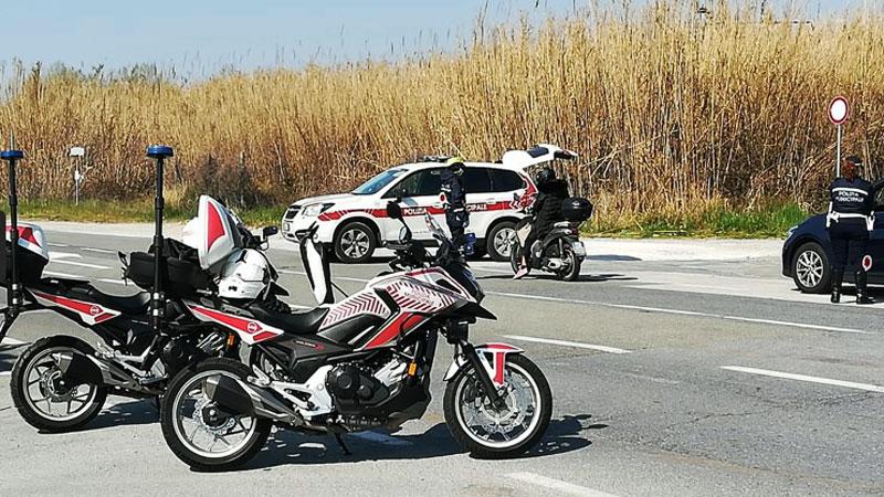 
	Un posto di blocco della polizia municipale&nbsp;

