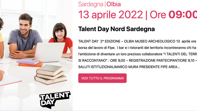 Al museo archeologico di Olbia la seconda edizione del Talent Day Nord Sardegna