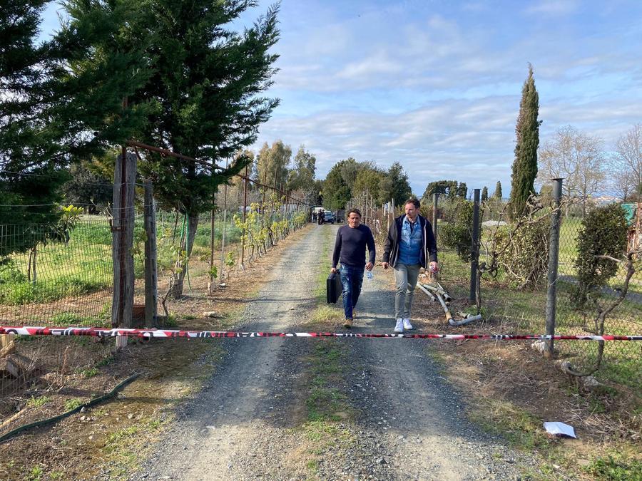 
	Il luogo del delitto a Vada (foto Falorni / Silvi)

