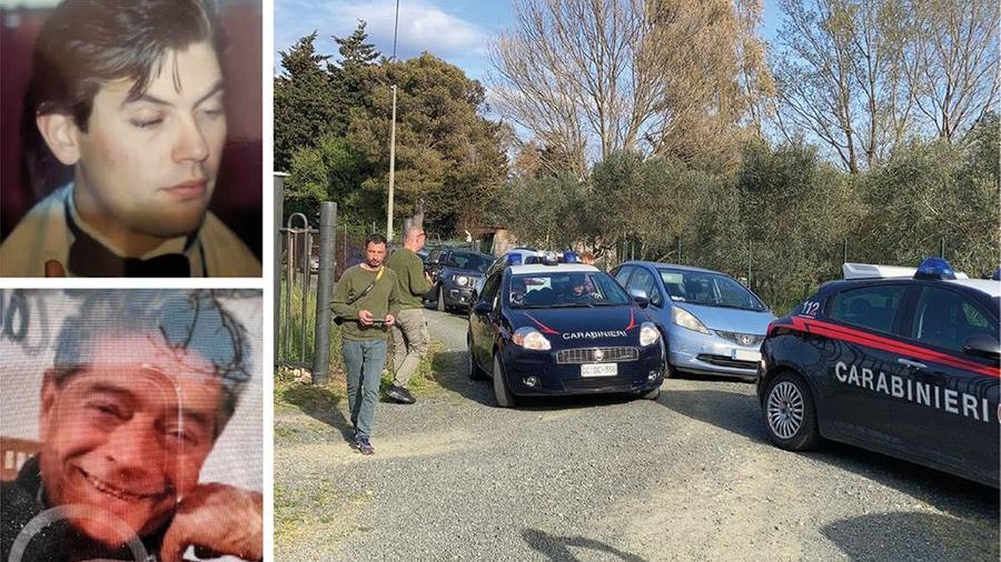 Sopra Massimiliano Moneta, 57 anni, e sotto Antonino Fedele, 80 anni, sospettato di averlo ucciso