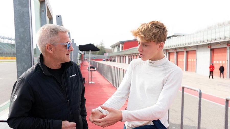 Il debutto di Davide Larini pilota 16enne e figlio d’arte