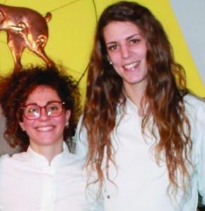 
	Elettra Pizzetti (a destra) con la socia Elisa Cutell&egrave;

