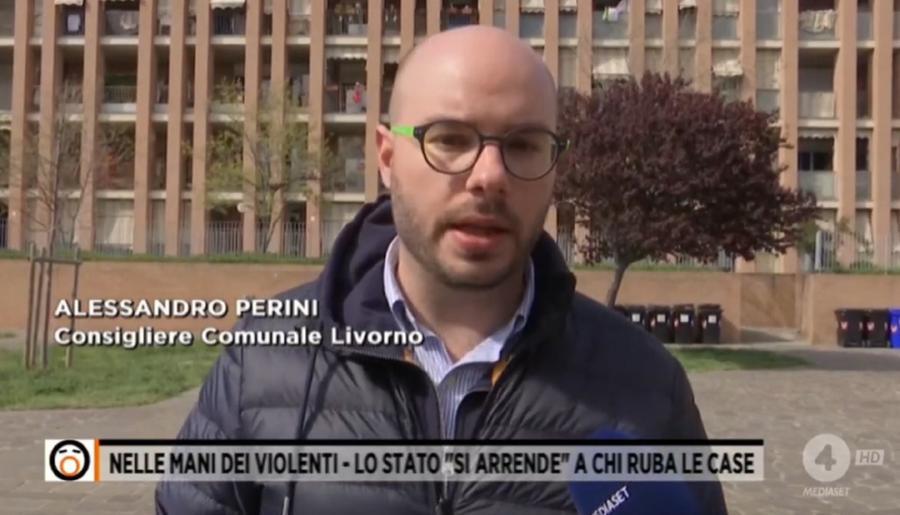 
	Alessandro Perini intervistato dall'inviata Mediaset

