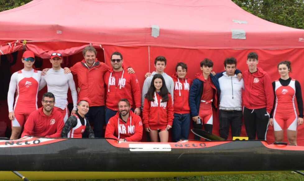 Titolo, medaglia e applausi. Canottieri Arno sugli scudi