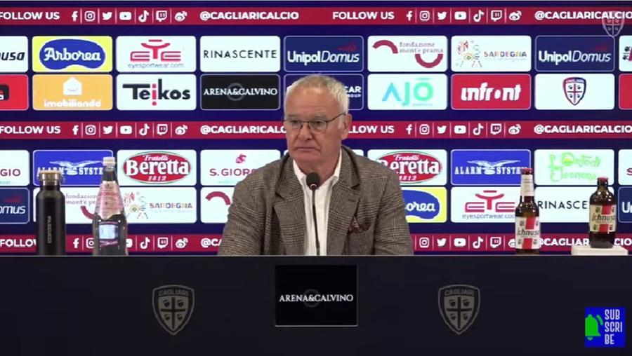 Ranieri non teme il Frosinone: «Il mio Cagliari cerca sempre la vittoria»