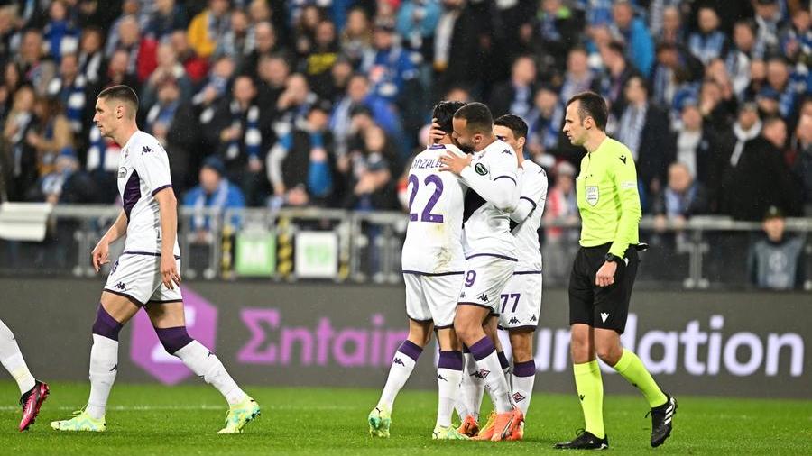 Lech Poznan-Fiorentina, 1-4: Cabral fa subito il re, poi Gonzalez, Bonaventura e Ikoné spadroneggiano