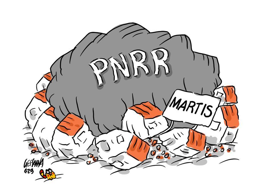 La vignetta di Gef: troppa burocrazia, per la comunità di Martis il Pnrr è irraggiungibile