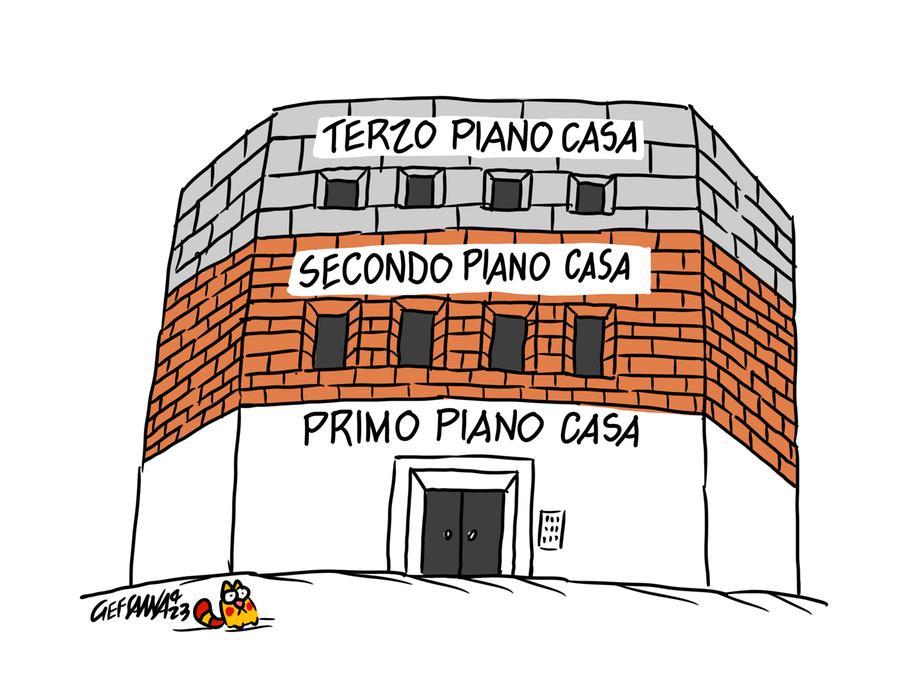 La vignetta di Gef: piano casa, un’altra versione in Regione