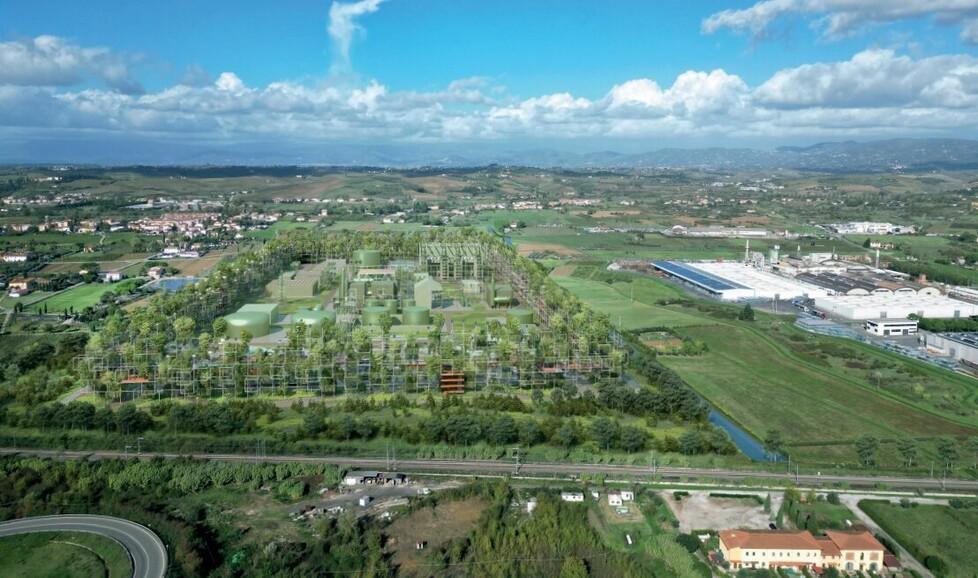 Il rendering del gassificatore del Tarrafino