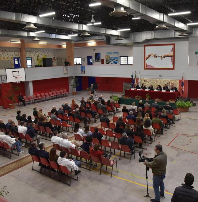 La cerimonia del carcere della Dogaia (foto Autovino)