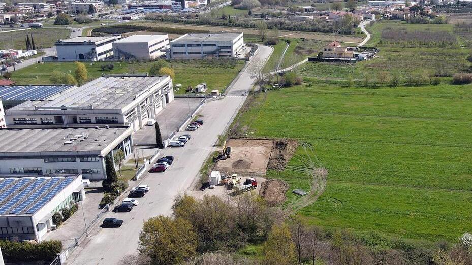 L’area dove sorgerà il polo logistico