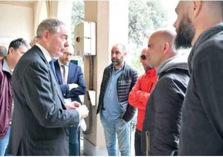 Il ministro Adolfo Urso incontra i lavoratori della Sanac