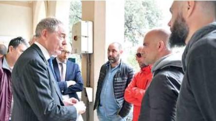 Il ministro Adolfo Urso incontra i lavoratori della Sanac