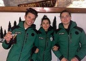 Da sinistra Niccolò Pisaneschi Sara Carrà e Mattia Bernardi