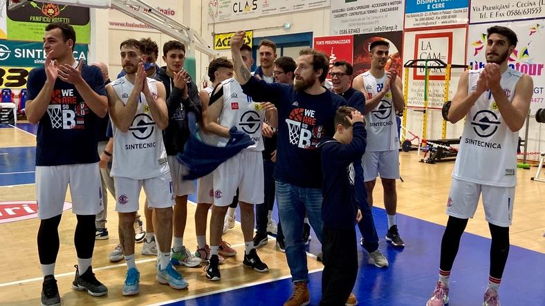 La squadra alla fine della partita