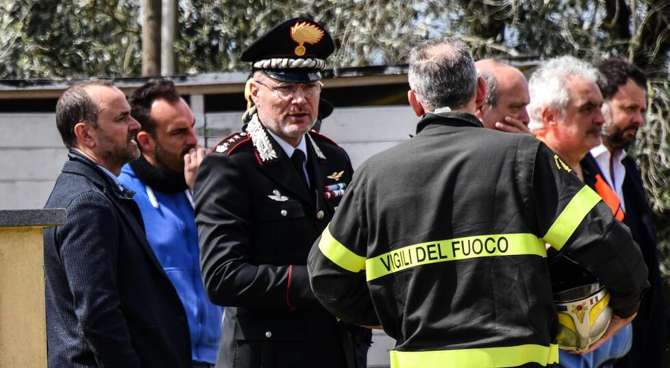 Il primo a sinistra è Salvatore Giannino, pm titolare dell’inchiesta