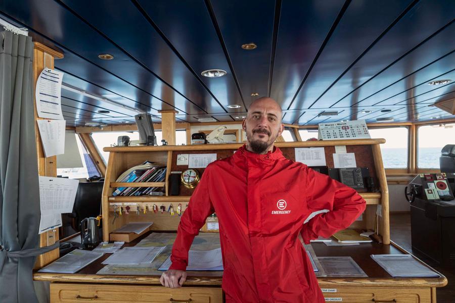
	Emanuele Nannini capo missione Sar di Emergency a bordo della Life Support (foto Gabriele Micalizzi

