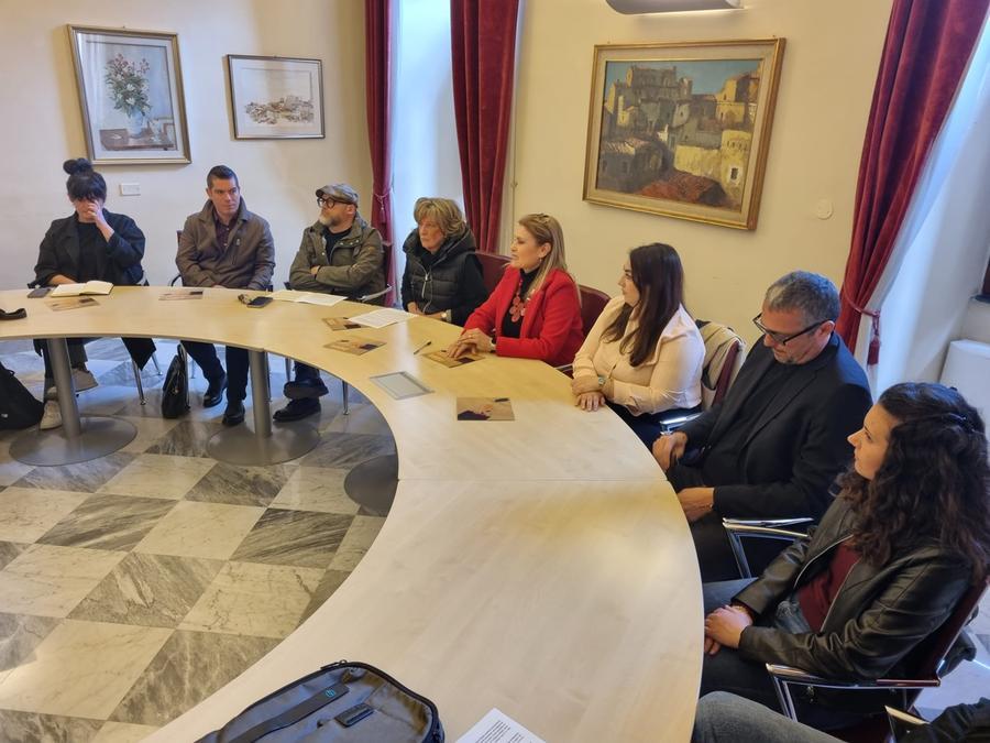 
	Un momento della presentazione dell'evento (foto mauro chessa)

