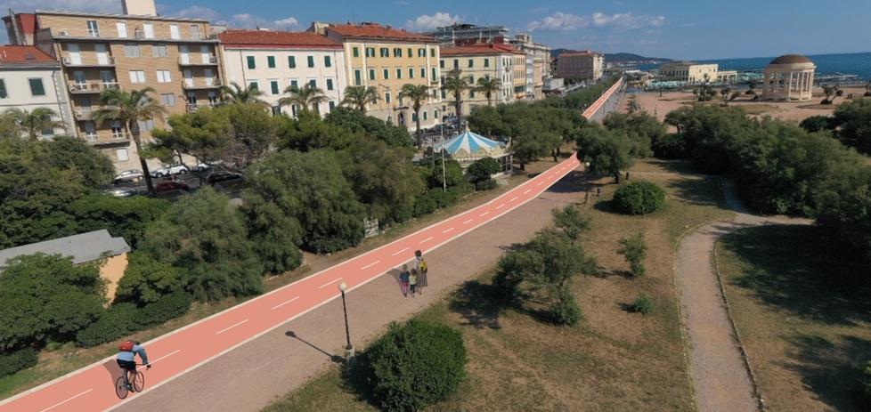 Livorno, in bici dall’acquario alla Baracchina. Ecco i lavori tra parco e passeggiata