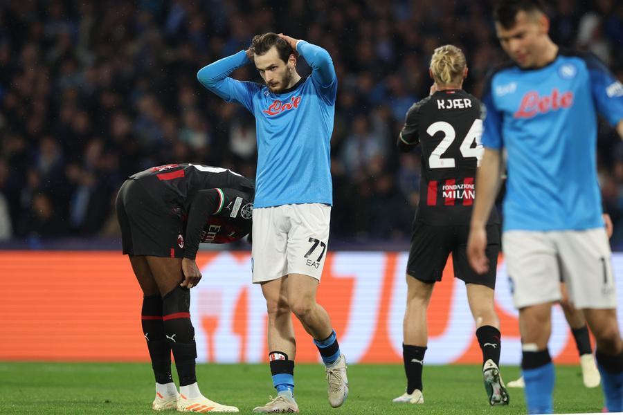 Champions, Napoli-Milan 1-1: rossoneri in semifinale di Champions