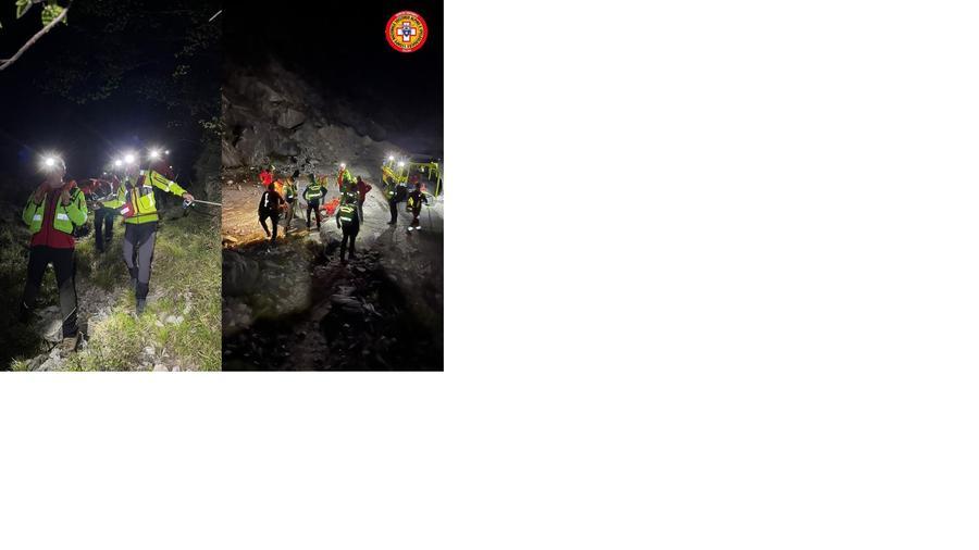 Massa, coppia di escursionisti in difficoltà sulla ferrata del monte Contrario, salvati nella notte