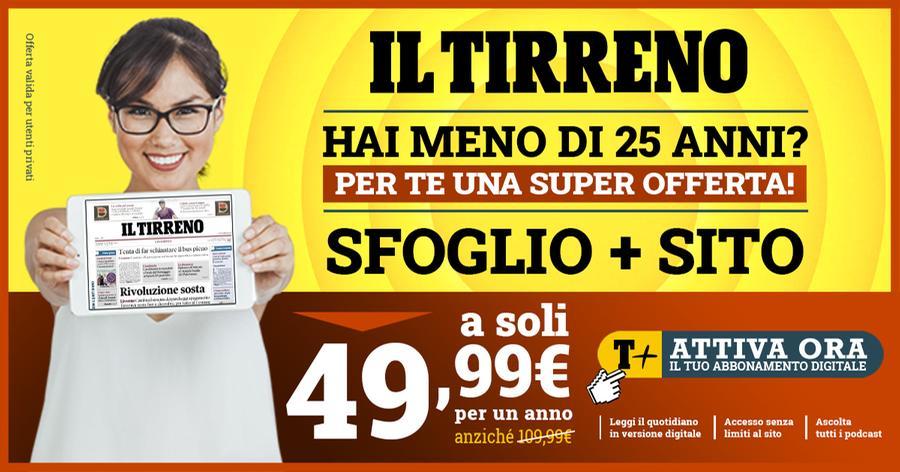 Abbonati al Tirreno, la super offerta per gli under 25