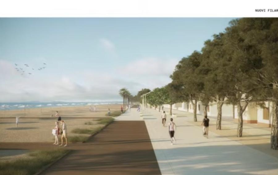 
	Il redering della progettazione del futuro lungomare di Torregrande

