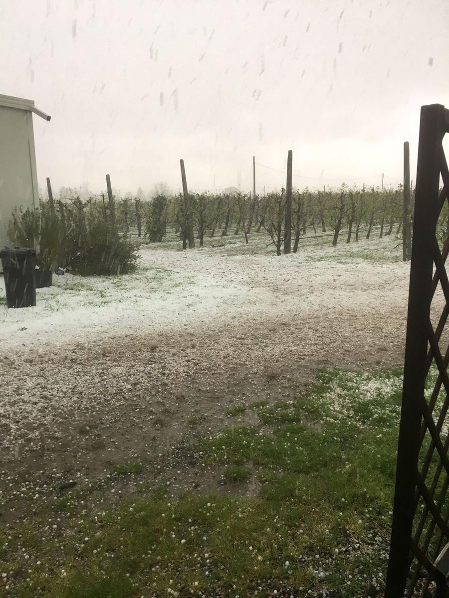 Il Ferrarese nuovamente imbiancato dalla grandine