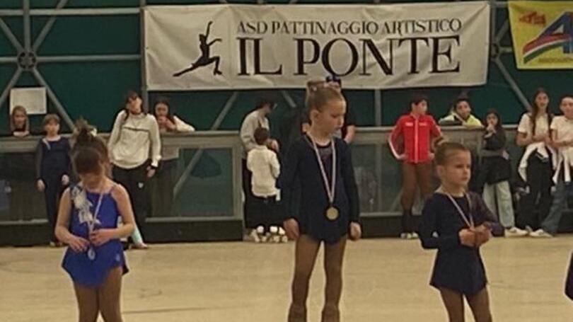 Amelie reginetta sui pattini: ha vinto il titolo regionale