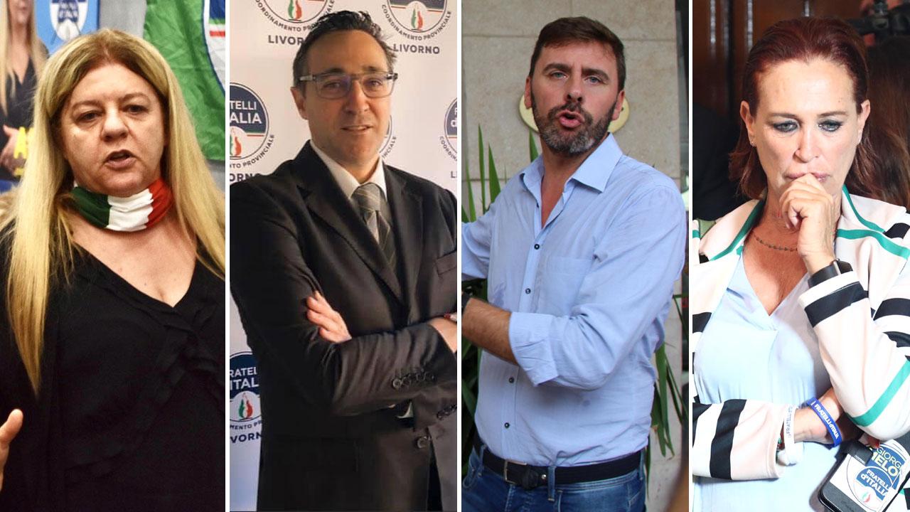 In ordine da sinistra: Marcella Amadio, Giacomo Lensi, Andrea Romiti e Paola Nucci