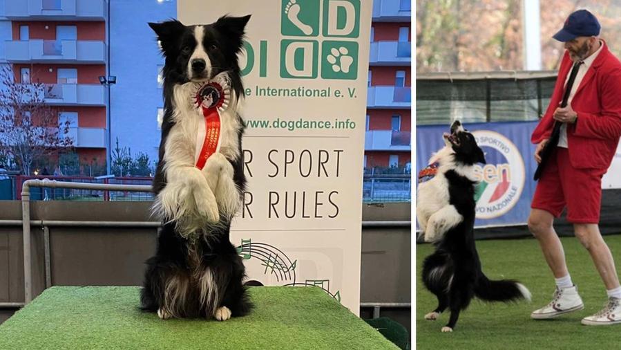 Speed premiato si gode il successo; a destra mentre balla con Simone Gori 