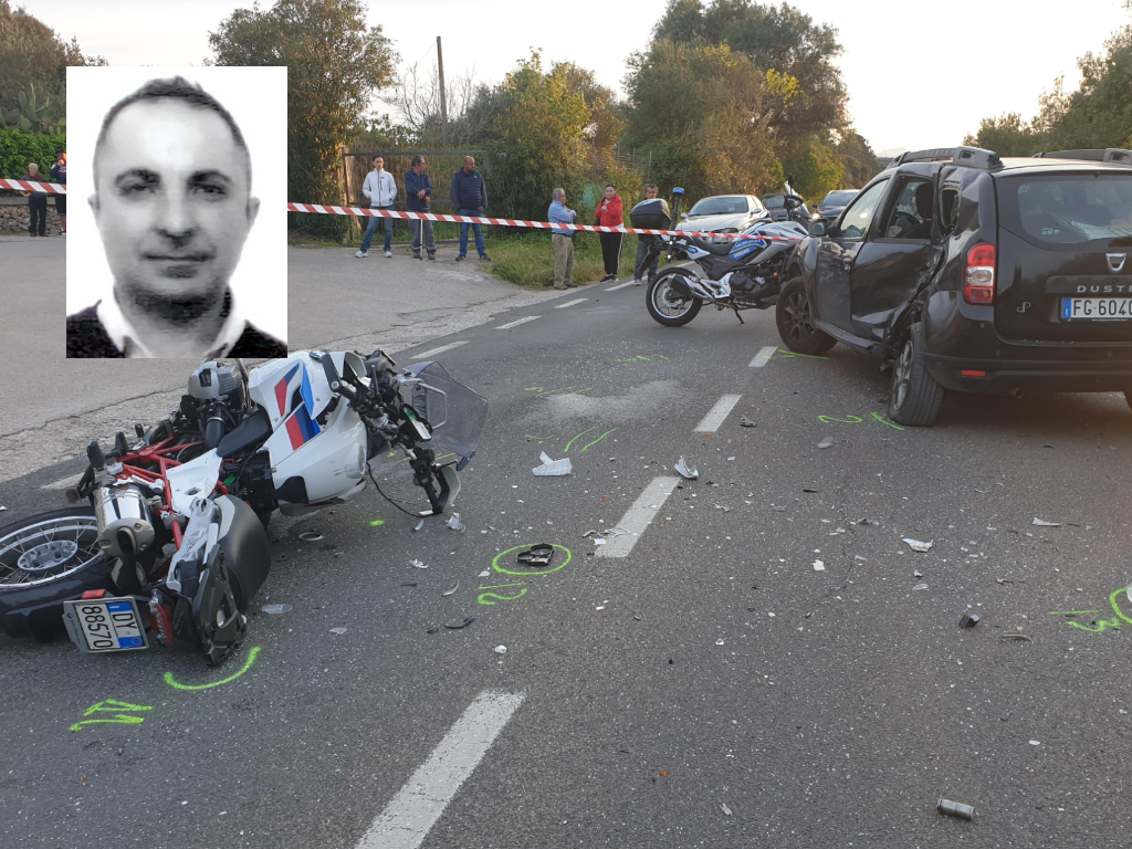 L'auto sbuca dalla strada vicinale e la moto si schianta, muore un tipografo sassarese di 53 anni