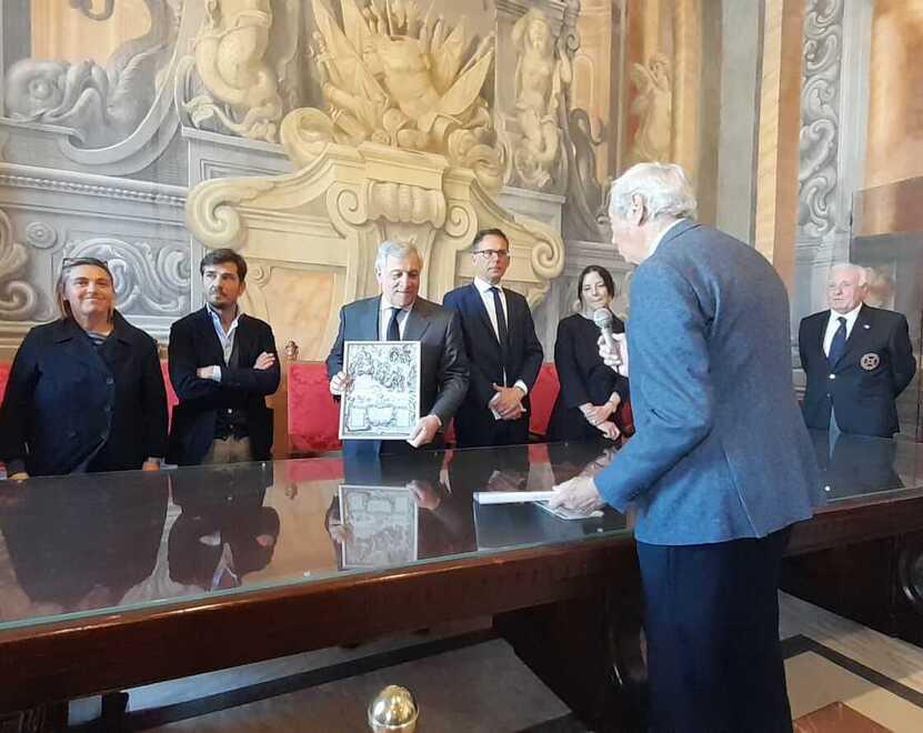 Un momento dell’incontro di ieri con il Ministro Antonio Tajani