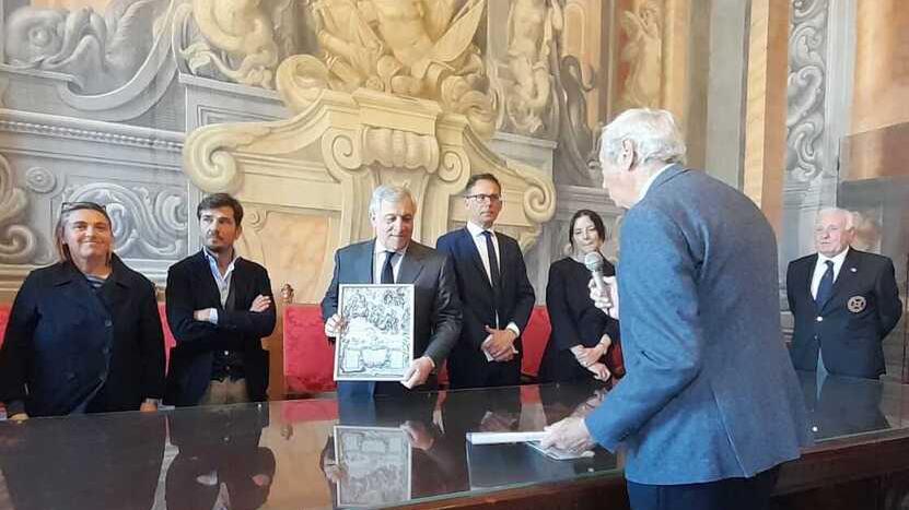 Un momento dell’incontro di ieri con il Ministro Antonio Tajani