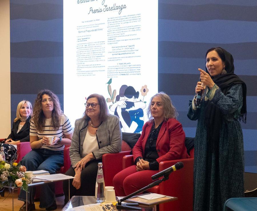 La cerimonia del Premio Donne al Traguardo 2023<em> (foto Mario Rosas) </em>