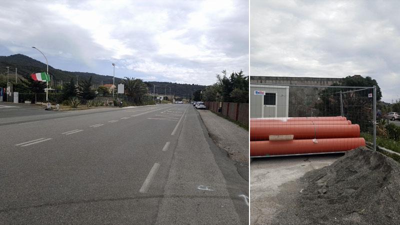 Livorno, pista ciclabile Rex-Miramare: troppi tubi, fermo il cantiere