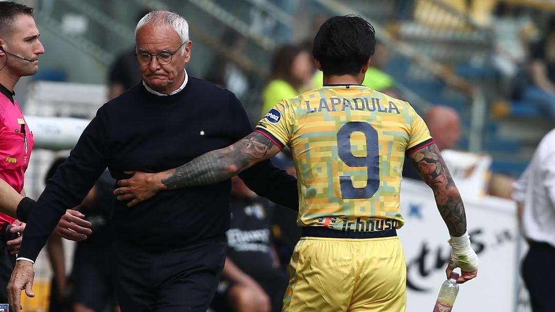 Claudio Ranieri e Gianluca Lapadula a Parma