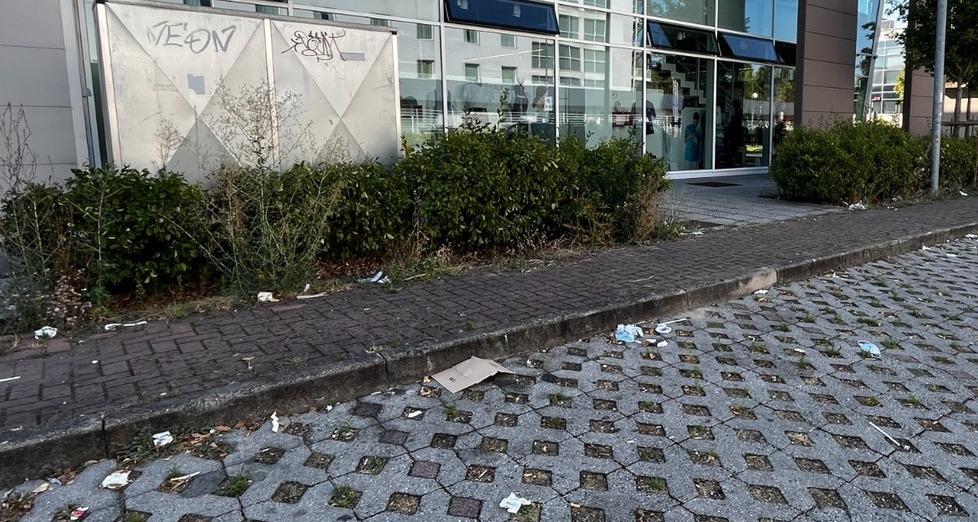 «Rifiuti abbandonati e schiamazzi notturni davanti all’Hotel Carpi» 