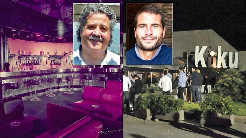 A sinistra il bar della "Casina Rossa" e Tony Lazzaroni, a destra l’entrata della discoteca Kùku ad Antraccoli e Marco Baccelli