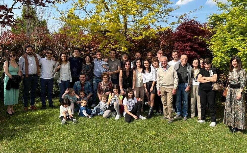 Le quattro generazioni della famiglia Ferri fanno festa a Fogliano