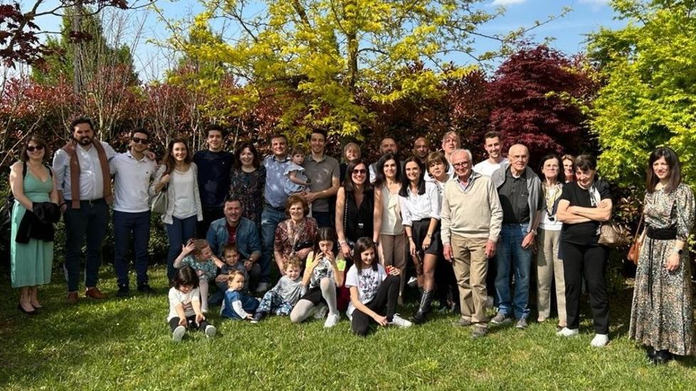 Le quattro generazioni della famiglia Ferri fanno festa a Fogliano