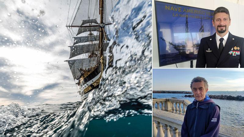 Il Vespucci si scalda per girare il mondo, il comandante: «Così lo guiderò nel lungo viaggio»